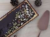 Tarte ganache chocolat & topping noisettes/pistaches