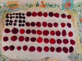 Drapeau usa ... en fruits