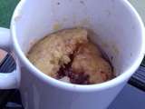 Mug crumble banane Nutella au micro ondes