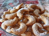 Croissants sablés à la noisette