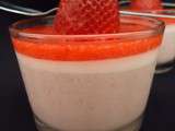 Douceur de panna cotta aux fraises