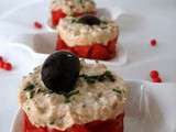 Tomates a la mousse de thon