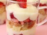 Verrines aux fraises