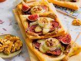 Feuilletés aux figues chèvre et miel