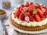 Tarte aux fraises à la crème d’amandes