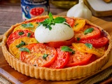 Tarte tomate pesto et mozarella