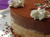 Entremet caramel-chocolat