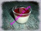 Panna cotta noix de coco-framboises au cook'in demarle