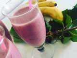 Milk shake banane cerise