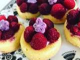 Tartelettes framboises violettes