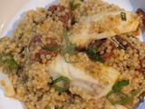 One pot perles de couscous cabillaud / chorizo