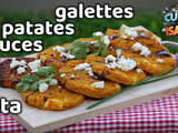 8 Galettes de patates douces à la féta