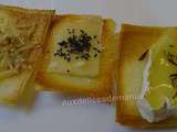 Chips de feuille de brick aux fromages