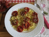 Couscous aux tomates rôties au four