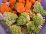 Crème de chou romanesco et carottes