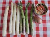 Duo d'asperges au crabe