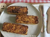 Lingots de riz et courgette au chèvre frais et proscuitto