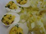 Oeufs durs à la mayonnaise et cornichons