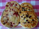 Pancakes noix de coco-chocolat ou noix de coco-fraises