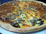 Quiche champignons-petits pois