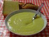 Soupe poireaux et pommes de terre au Cantal entre deux