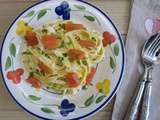 Tagliatelles à la truite fumée et crème citronnée