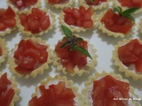 Tartelettes au chèvre frais et concassé de tomates