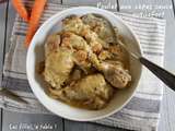 Poulet champignons sauce roquefort