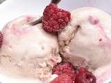 Glace chocolat blanc/framboise