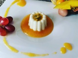 Blanc manger vanille aux fruits de la passion et son coulis exotique au Thermomix