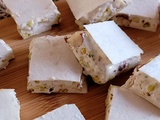 Nougat blanc, amandes, noisettes et pistaches au Thermomix