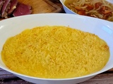 Purée de pommes de terre à l'ail et crumble d'emmental