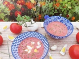 Soupe froide de tomate & oeuf