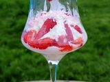 Verrines fraise chantilly