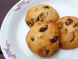 Cookies chocolat blanc cranberries