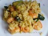 Risotto aux courgettes et crevettes