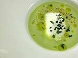 Entrée pour vous mettre au vert ! Velouté d'Asperge et oeuf poché