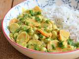 Curry de pois chiches au lait de coco