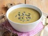 Velouté de courge butternut et lentilles