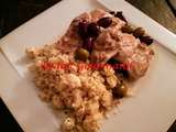 Poulet au citron & aux olives avec couscous au féta