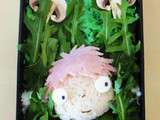 Ponyo, fleurs et  Bento sans viande