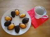 Madeleines en coque de chocolat