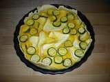 Quiche pâtisson-courgettes au curcuma