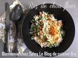 Riz de chou fleur aux petits pois