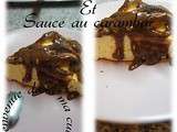 Gâteau au fromage blanc et sauce carambar