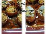 Tomates farcies aux oeufs et fromage