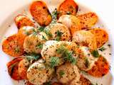 Coquilles Saint Jacques et patate douce