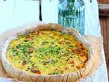 Quiche au saumon et herbes fraiches