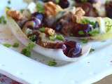 Raisin muscat confit sur endive