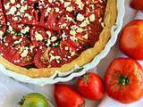 Tarte aux tomates et pesto basilic